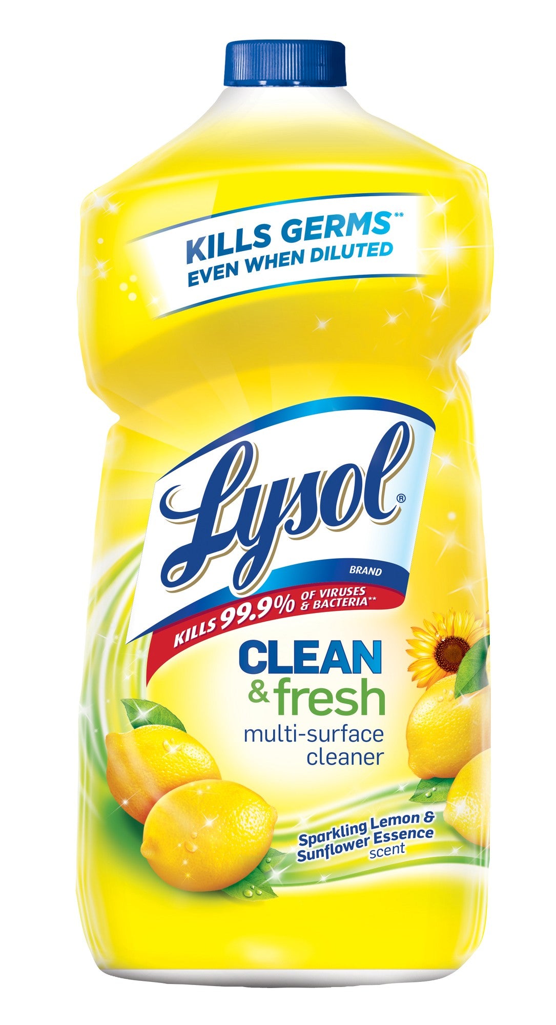 Lysol Multi-Surface Cleaner, Lemon & Sunflower Essence - 40 Fl Oz - Bellso